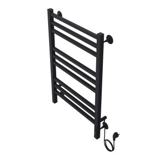 Полотенцесушитель электрический AZARIO ANCONA AZ71858B 500/800 квадрат, 9 секций, диммер справа, черный